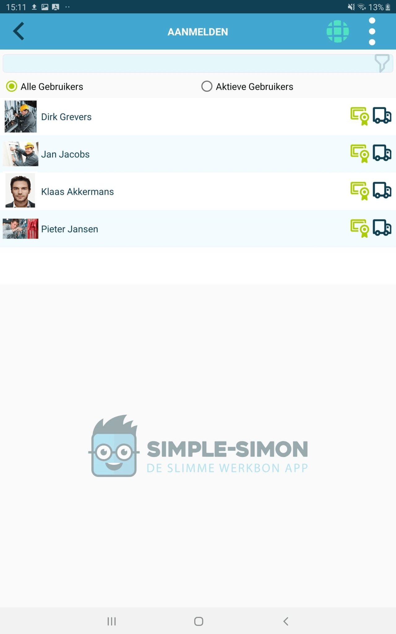 Digital work order app