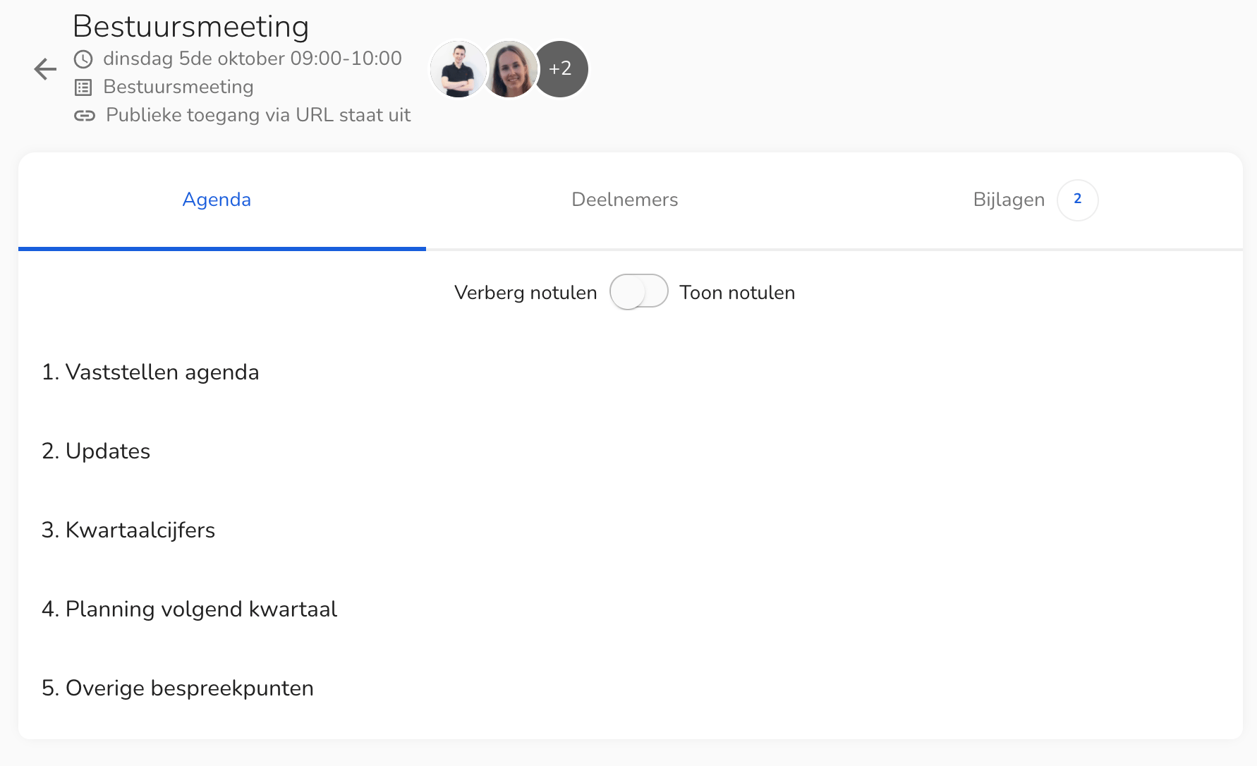 Meeting minutes software